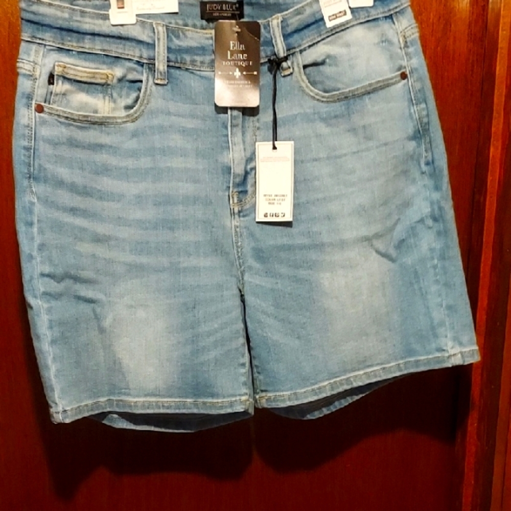 Judy Blue Light Blue Jean Shorts NWT